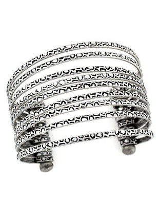 Bcbgeneration Silver Stacked Cuff - Silver