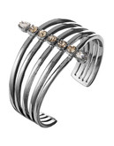 Bcbgeneration Cuff Bracelet with Crystal Details - Hematite