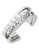 Bcbgeneration Silvertone Cuff Bracelet with Glass Beads - grey