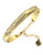Bcbgeneration Stardust Pave Items Gold Plated Glass Faceted Pave Cuff Bracelet - Gold