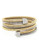 Bcbgeneration Coil Bracelet Item Gold and Light Antique Rhodium Plated 2 Tone Stretch Wrap Bracelet - Grey