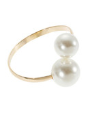 Expression Two Pearl Arm Cuff - White