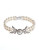 Nadri Double Strand Pearl Bow Bracelet - SILVER