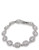 Carolee Oval Crystal Stone Bracelet - Silvertone