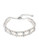 Nadri Two Row Pearl and Cubic Zirconia Bracelet - Silver