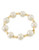Carolee Sculpture Garden Pearl Stretch Bracelet Gold Tone Plastic  Bracelet - Gold