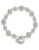 Carolee Crystal Fireball And White Pearl Bracelet - SILVER