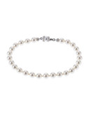 Nadri Pearl Strand Bracelet - Silver