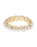 Expression Pearl Stretch Bracelet - White