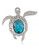 Carolee Treasure of the Sea Pin Silver Tone Crystal  Brooch - Blue