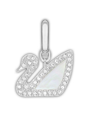 Swarovski White Swan Charm - Crystal
