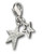 Swarovski Small Flicker Charm - Silver