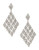 A.B.S. By Allen Schwartz Diamond Shape Chandelier Earrings - SILVER