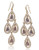 Carolee Simply Amethyst Teardrop Chandelier Pierced Earrings Gold Tone Crystal Chandelier Earring - Purple