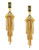 Vince Camuto Blush Factor Gold plated base metal Glass Linear Fringe Earring Earring - Gold