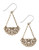 Lucky Brand Gold Tone Openwork Chandelier Earrings - GOLD