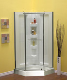 Sorrento 38 Inch Acrylic Neo-Angle Shower Package
