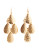 Jones New York Small Hammered Chandelier Earring - GOLD