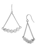 Kenneth Cole New York Silver Geometric Bead Chandelier Earring - Silver