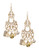 Expression Filigree Chandelier Earrings - Gold