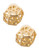 Kara Ross Gold Tone Cut Out Clip On Earrings - Gold