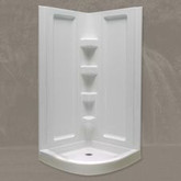 Sorrento 1-piece Acrylic Round Front Shower