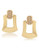 Carolee Sculpture Garden Door Knocker Clip On Earrings Gold Tone Plastic Clip On Earring - Gold