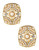 Carolee Rectangle Bead Clip On Earrings - gold