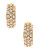 Lauren Ralph Lauren Clip-On Pave Hoop Earrings - GOLD