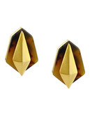 Vince Camuto Gold Plated Resin Clip On Earring - Gold