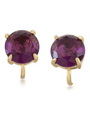 Carolee Modern Rosé Stone Clip On Earrings Gold Tone Crystal Clip On Earring - Yellow