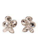 Jones New York Multi stone cluster clip earring - Grey