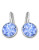 Swarovski Silver Tone Swarovski Crystal Drop Earring - BLUE