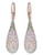 Swarovski Abstract Pierced Earrings Nude - Rose Gold