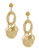 Gerard Yosca Drop Earrings - Gold
