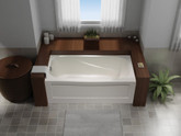 Tuscon 60 Inch x 32 Inch Skirted Acrylic Tub- Right Hand