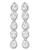 Swarovski Silver Tone Swarovski Crystal Drop Earring - Silver
