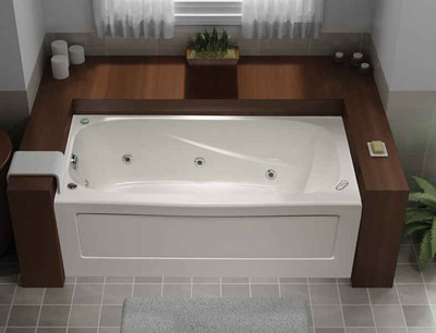 Tuscon 60 Inch x 32 Inch Skirted Acrylic Whirlpool Tub- Right Hand