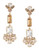 Kate Spade New York Crystal Arches Linear Earrings - Clear/Gold