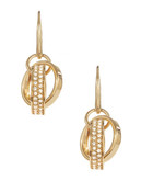 Michael Kors Pave Charm Drop Earrings - Gold