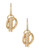 Michael Kors Pave Charm Drop Earrings - Gold