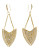 Kara Ross Gold Plated Crystal Drop Earring - GOLD