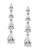Nadri Falling Water Four Crystal Drop Earrings - GREY