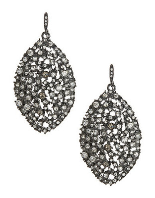 A.B.S. By Allen Schwartz Navette Cluster Drop Earrings - Silver