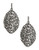 A.B.S. By Allen Schwartz Navette Cluster Drop Earrings - Silver