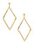 Trina Turk Open Diamond Drop Earrings - Gold