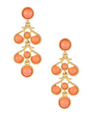 Kenneth Jay Lane Post earring - Coral