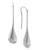 Skagen Denmark Sofie Crystal Silver Tone Stainless Steel Earrings - Silver - 8
