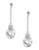 Nadri Linear Drop Earrings - Silver