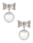 Kate Spade New York All Wrapped Up Drop Earrings - Silver